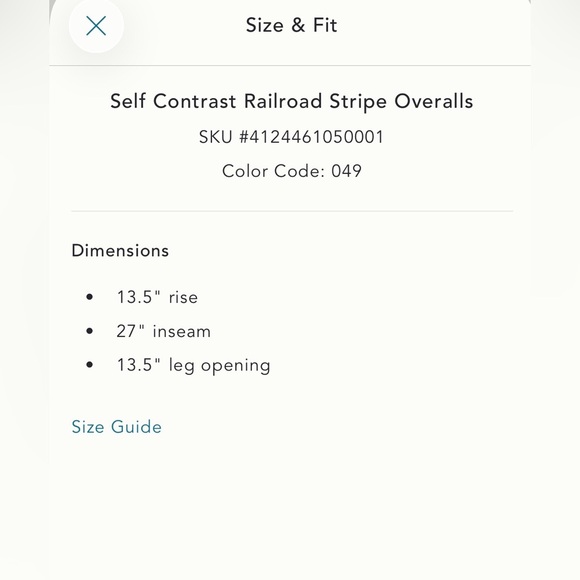 Anthropologie Self Contrast Women's Railroad Stripe Overalls Large NWT - Picture 5 of 7